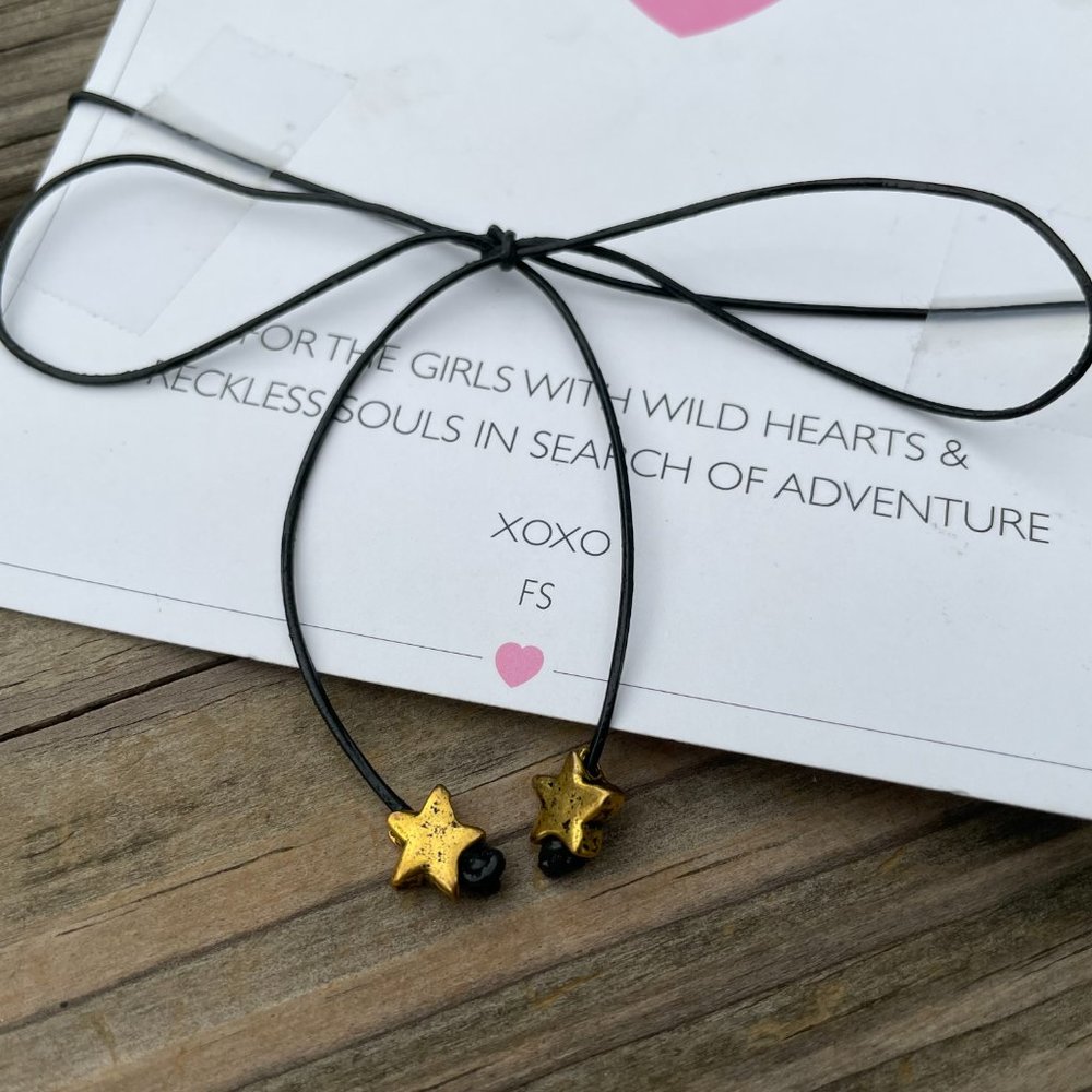 Frasier Sterling Necklaces Disco Fever BOWTIE Star